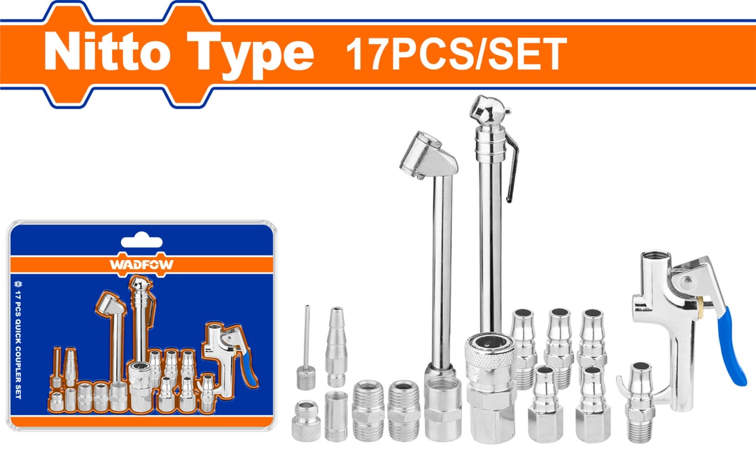 Bộ 17 món dụng cụ thổi khí 1/4" Wadfow WQP9423