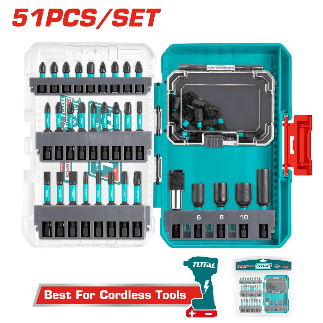 Bộ 51 mũi bắt vít đóng-TOTAL-TACSDL25106