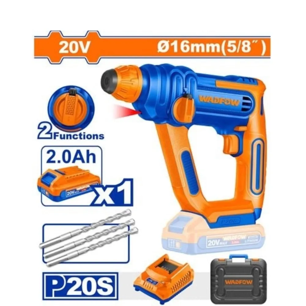 Máy khoan đục bê tông dùng pin 20V-16mm Wadfow  WLM1B162
