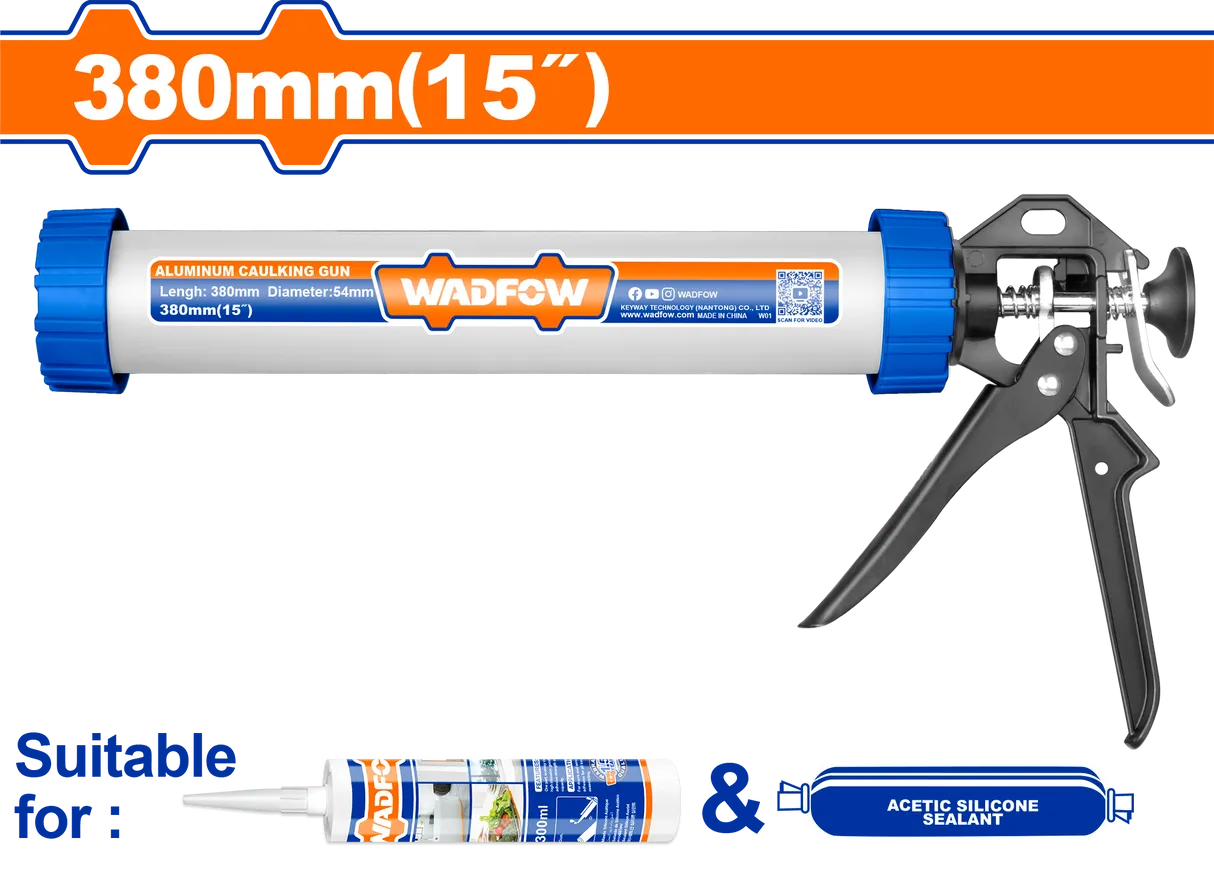 Súng bắn keo nhôm 380mm(15")-Wadfow WCG5315