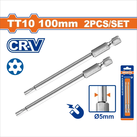 Bộ 2 Mũi vặn vít 1/4"-TT10-Wadfow WSV9KT10