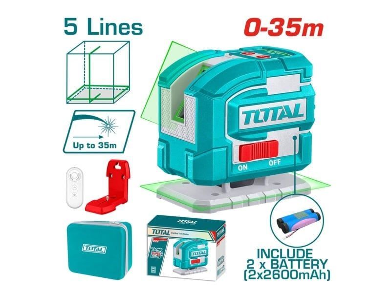 Máy đo mức cân bằng tia laser xanh-TOTAL-TLL306502
