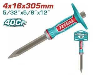 Đục bê tông nhọn 4x16x305mm-TOTAL-THT4530416