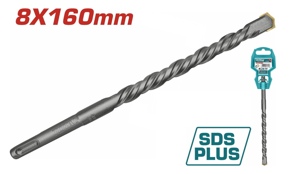 Mũi khoan bt gài 4 cạnh (8*160) -TOTAL-TAC310802C