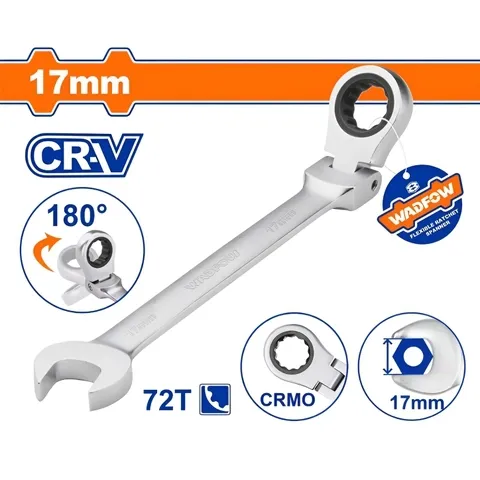 Cờ lê vòng miệng tự động lắc léo 17mm-Wadfow WSA6117