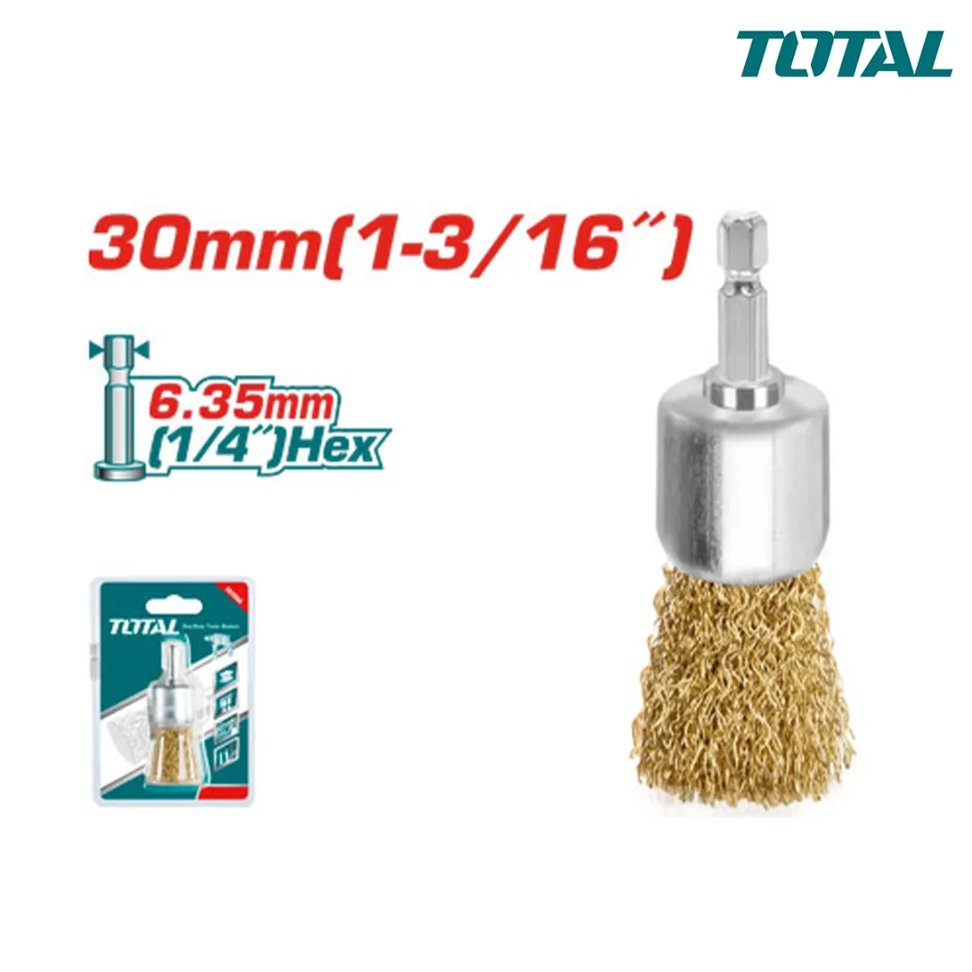 Chổi cước vàng 30mm cán lục giác -TOTAL-TAC303061