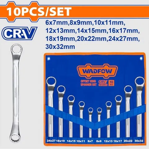 Bộ 10 cờ lê 2 đầu vòng-Wadfow WFS5M10