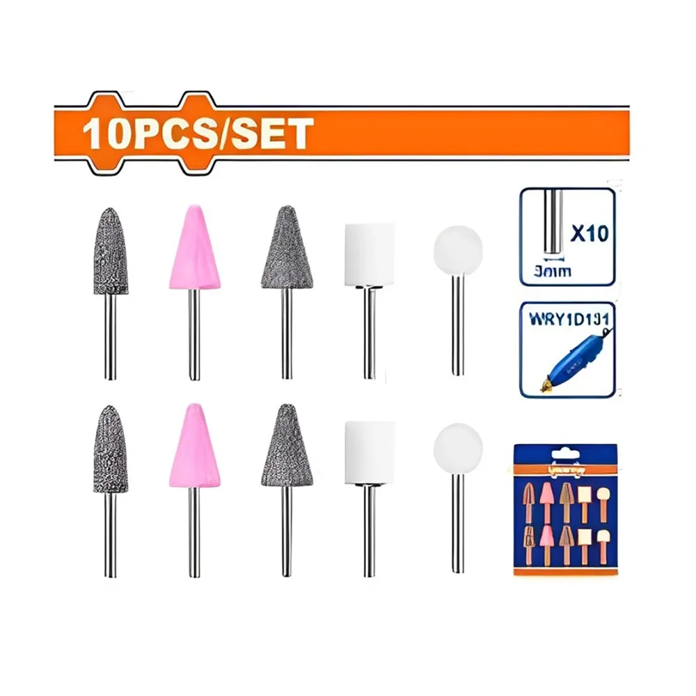 Bộ 10 Phụ kiện cho máy mài khuôn mẫu Wadfow  WRR1001