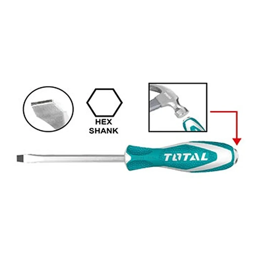 Tua vít dẹp đóng xuyên
(125mm) -TOTAL-THTGTS6125
