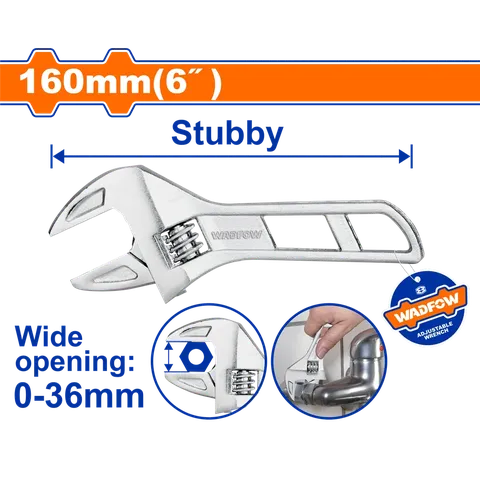 Mỏ lết 160mm(6")-Wadfow WAW7106
