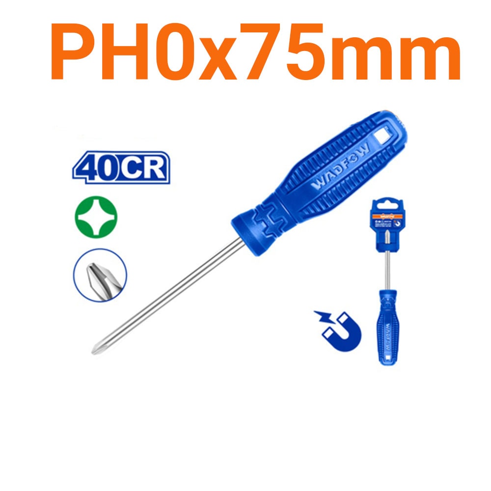 Tua vít bake PH0x75mm-Wadfow WSD4203