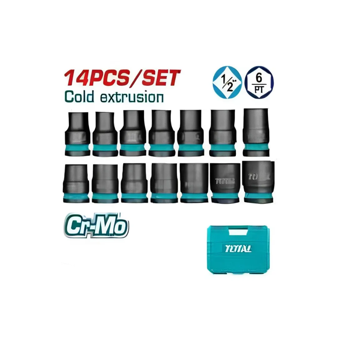 Bộ 14 đầu tuýp 1/2"DR-TOTAL-THISTD12141