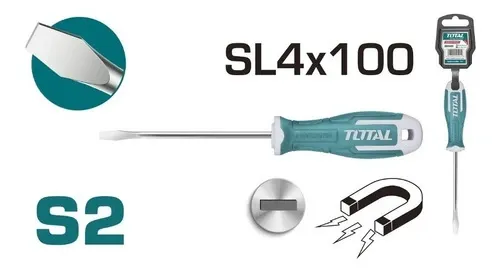 Tua vít dẹp 4x100mm -TOTAL-THT264100