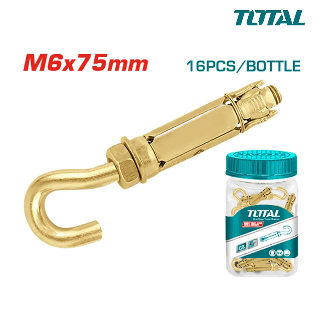 Bộ 16 neo nặng M6x75mm -TOTAL-WJHA0607531