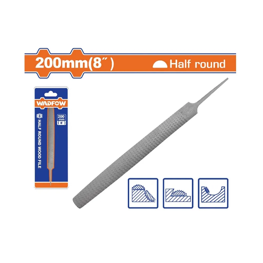 Giũa thép bán nguyệt 200mm(8")-Wadfow WFE1628