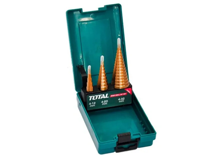 Bộ 3 mũi khoan chóp nón (bậc thang) -TOTAL-TACSD2031
