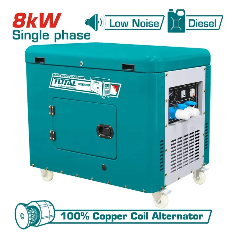 Tổ máy phát điện dùng dầu Diesel 8.0kW-TOTAL-TP280001-1
