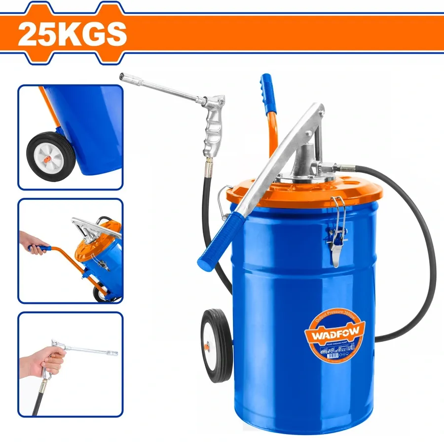 Dụng cụ bơm mỡ đẩy tay 25kg Wadfow WHY2A25