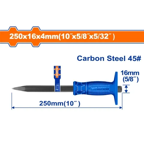 Mũi đục nhọn bê tông 4x16x250mm-Wadfow WCC1303