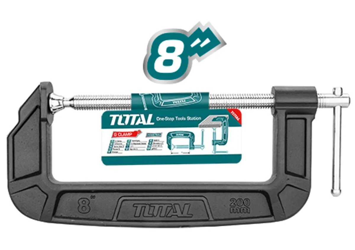 Kẹp chữ G 8" -TOTAL-THT13186