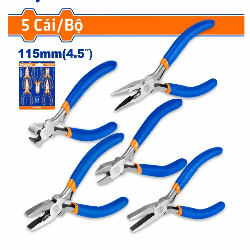 Bộ 5 kìm mini 4.5"-Wadfow WPS1615