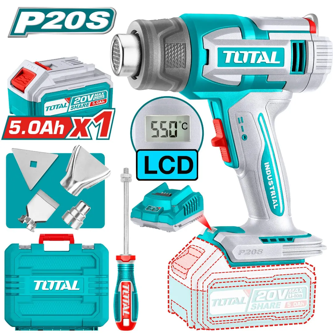Máy thổi nhiệt dùng pin 20V-TOTAL-TBLI20035