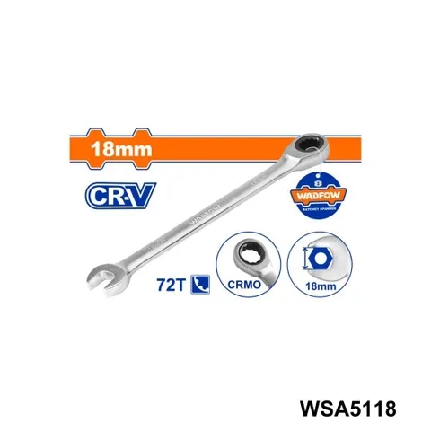 Cờ lê vòng miệng tự động 18mm-Wadfow WSA5118
