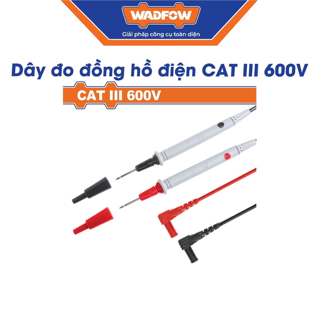 Dây đo đồng hồ điện CAT III 600V-Wadfow WKX1101