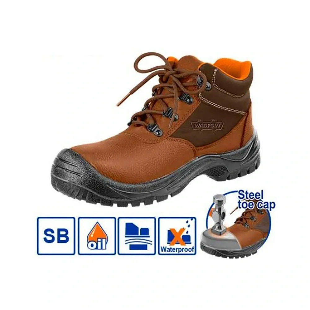 Giày bảo hộ da mũi thép size 43-Wadfow WSB3543