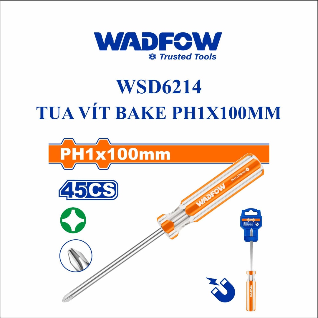 Tua vít bake PH1x100mm-Wadfow WSD6214