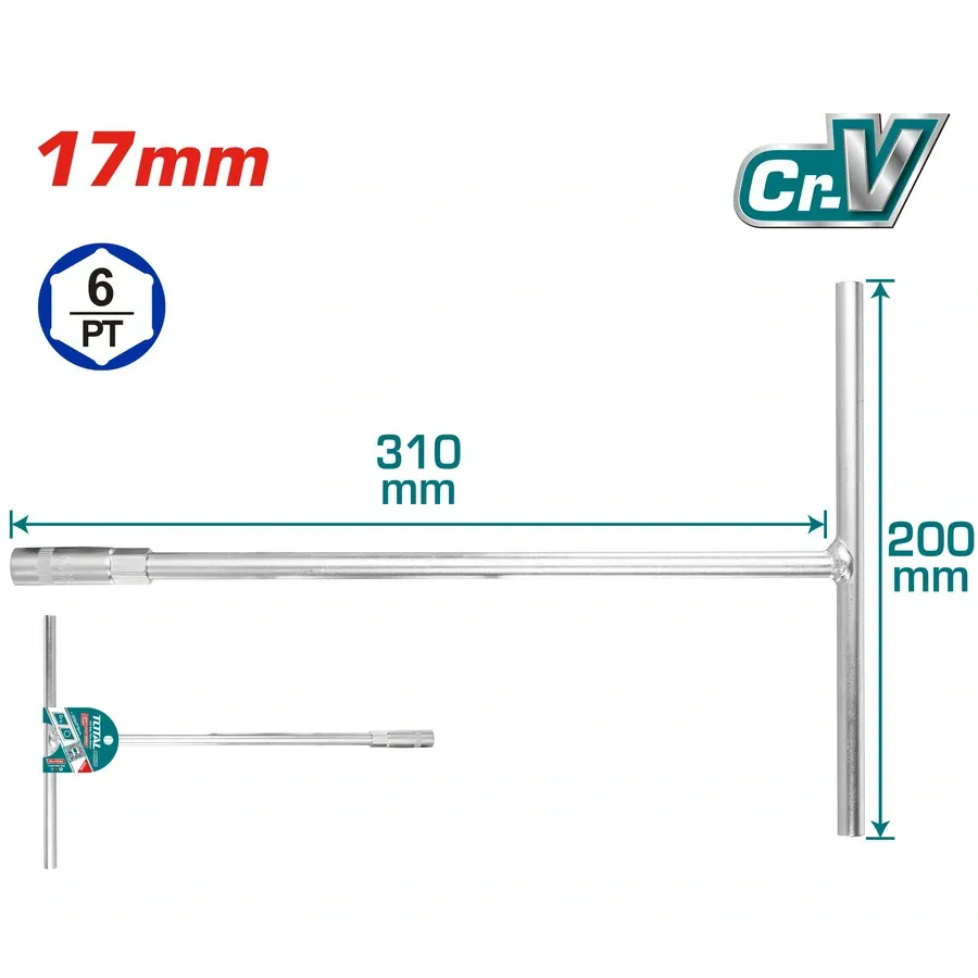 Thanh vặn tay cầm 
T 17mm -TOTAL-THTSW1706