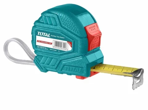 Thước kéo thép nền vàng 8mx25mm -TOTAL-TMT126381