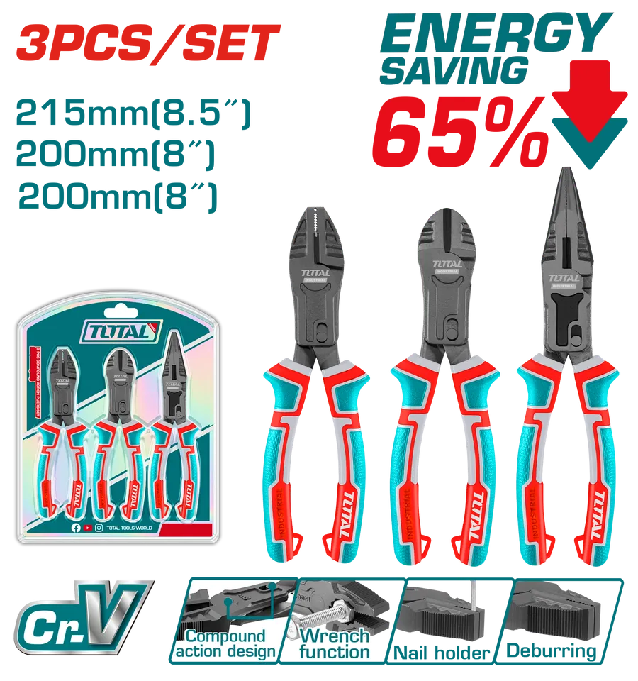 Bộ 3 kềm trợ lực -TOTAL-THT2CK231S