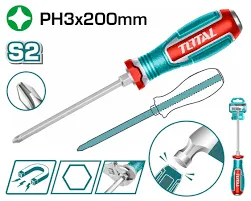 Tua vít bake đóng xuyên PH3x200mm -TOTAL-TGTPH3200