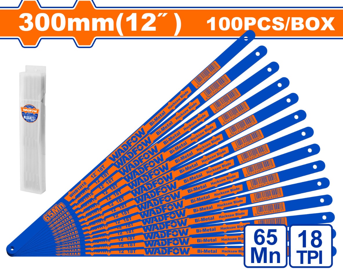 Lưỡi cưa khung cưa sắt 300mm 18T-Wadfow WHB1H18