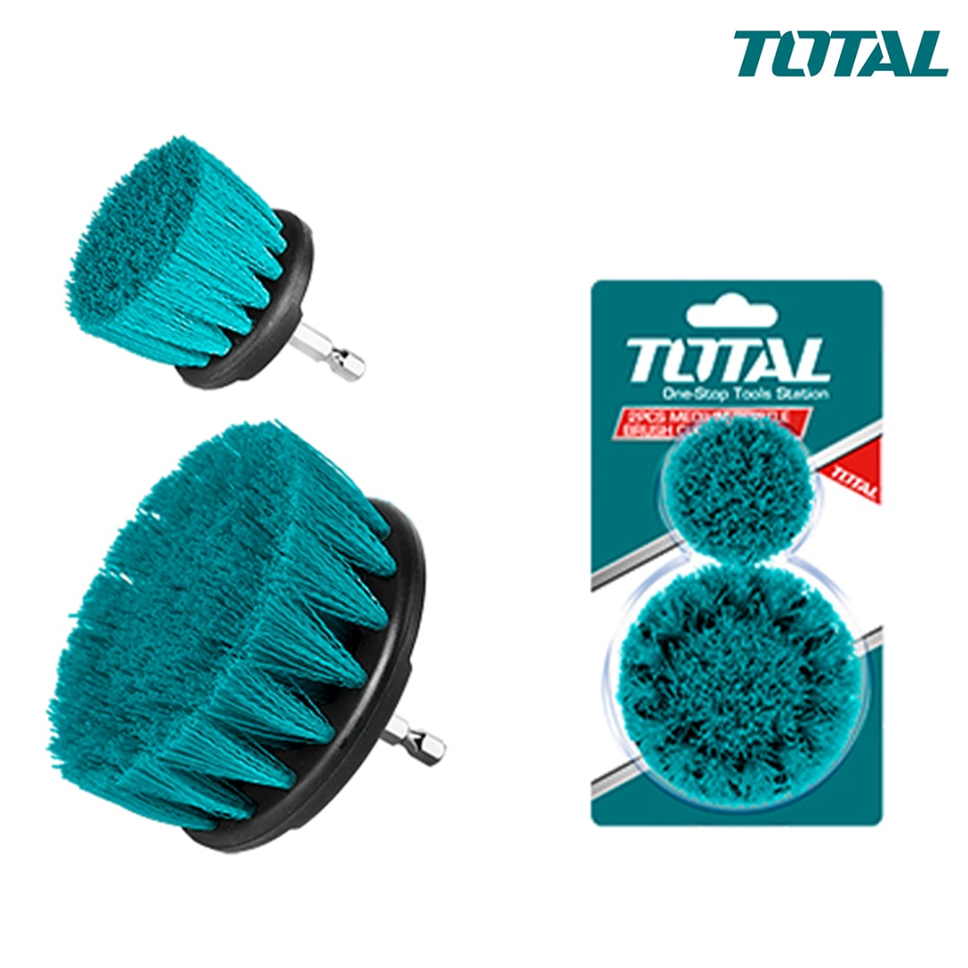 Bộ 2 bàn chải sợi dẻo 2 inch & 3.5 inch -TOTAL-TACM2235
