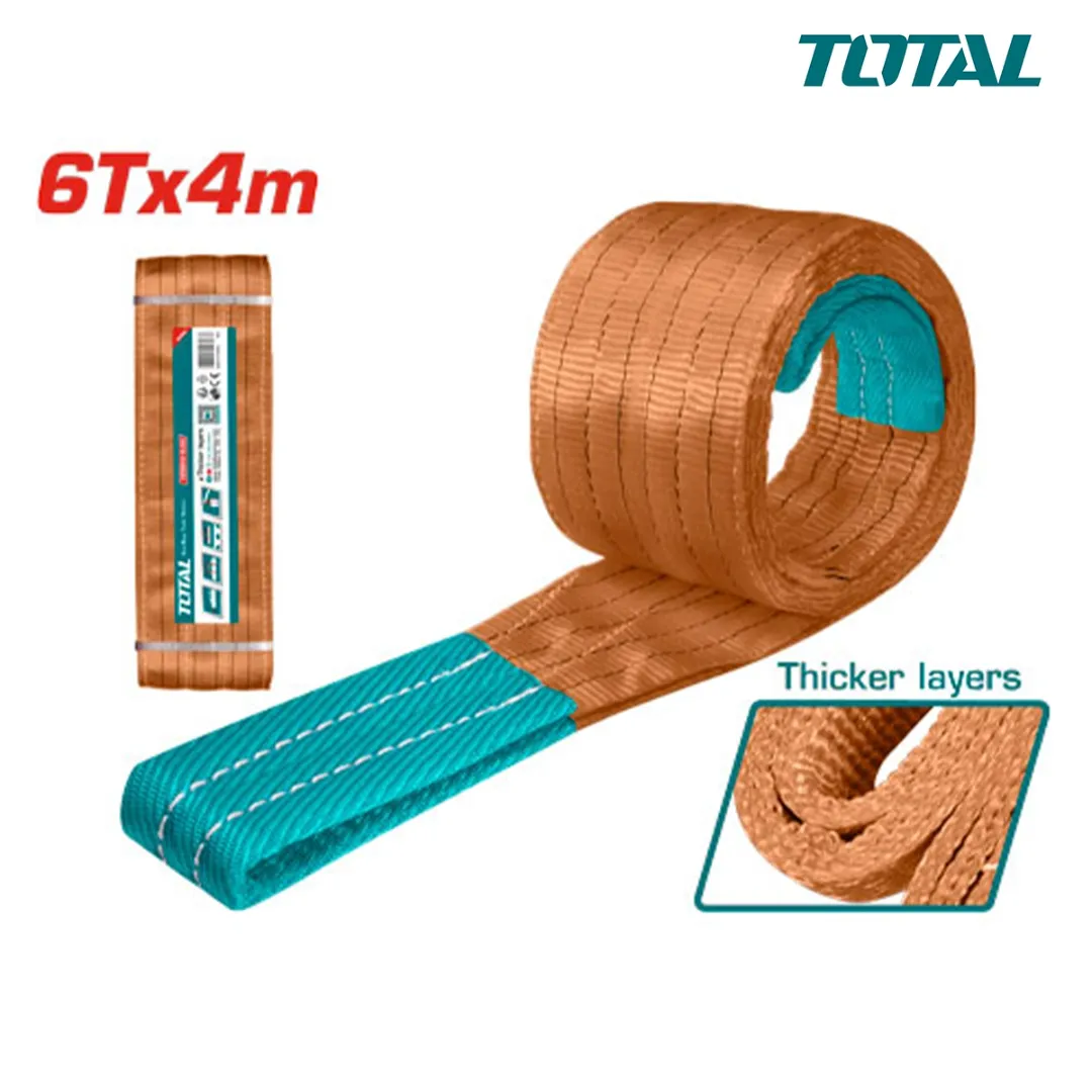 Dây cáp vải cẩu hàng nâu 6Tx4m -TOTAL-THTWS0604