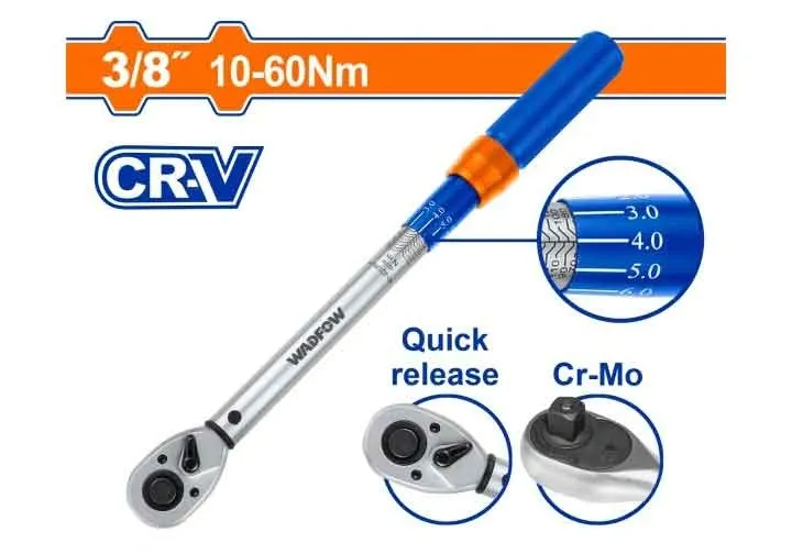 Cờ lê lực 3/8" 10-60Nm-Wadfow-WWQ6D11