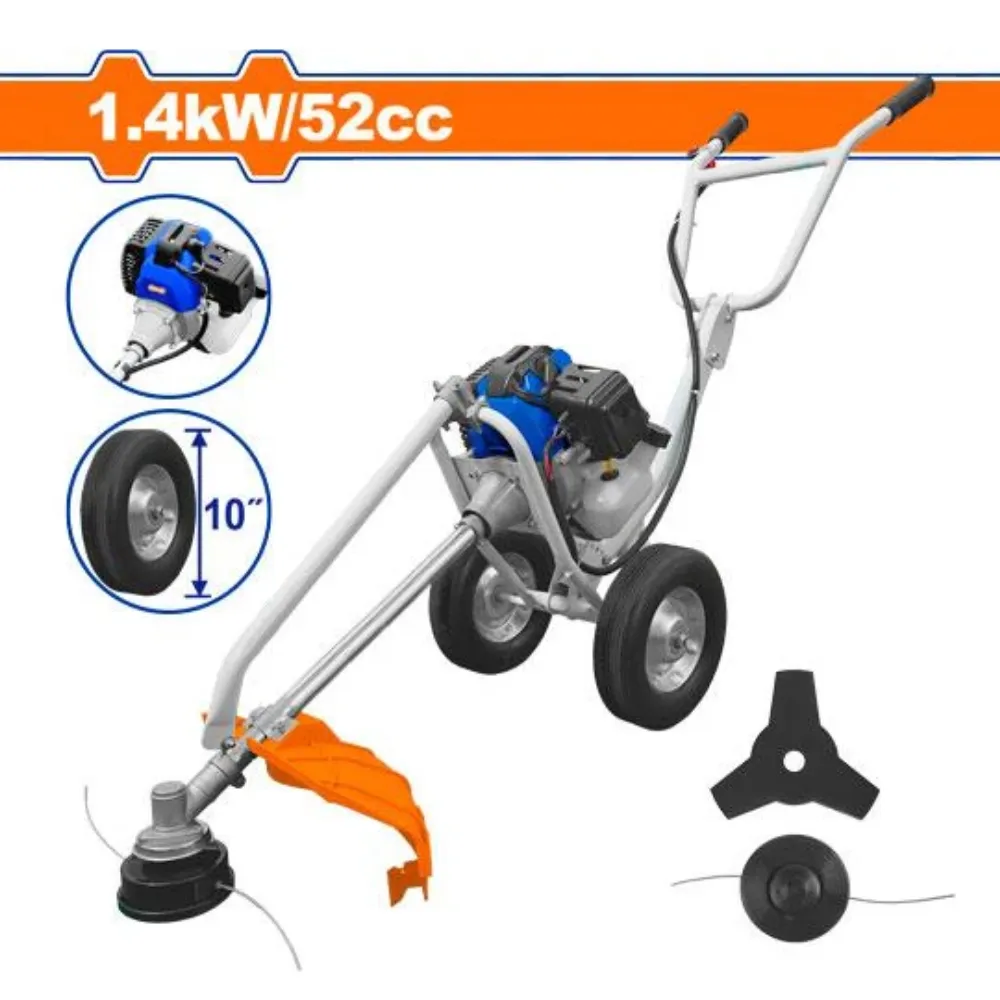 Máy cắt tỉa hàng rào và cắt cỏ dùng xăng đẩy 1.4Kw Wadfow WGM3A52