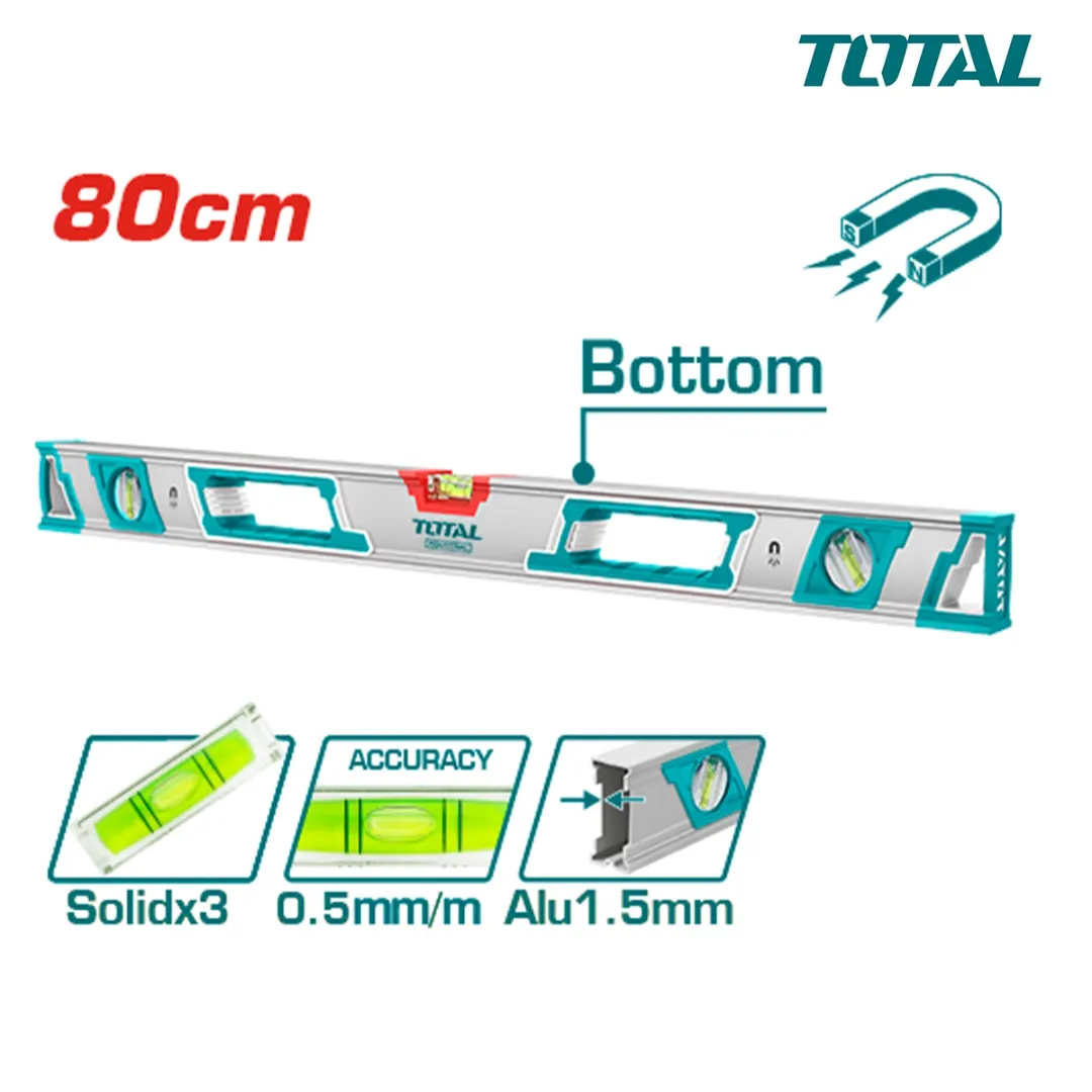 Thước thủy kèm theo nam châm hút 80cm -TOTAL-TMT28086M