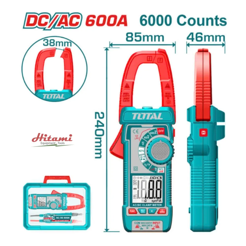Kềm đo DC/AC kỹ thuật số-TOTAL-TMT766002