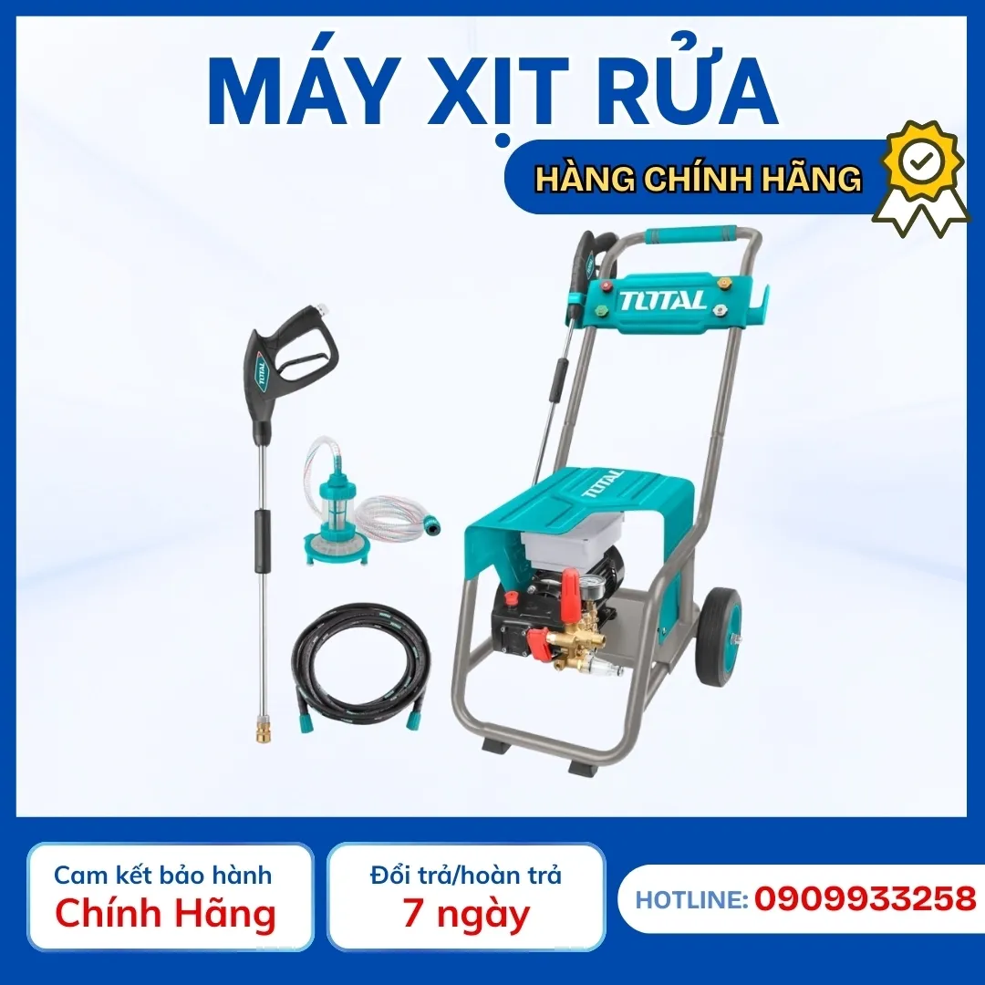 Máy xịt rửa 2400W  
(dùng cho ngành công nghiệp)-TOTAL-TGT11176