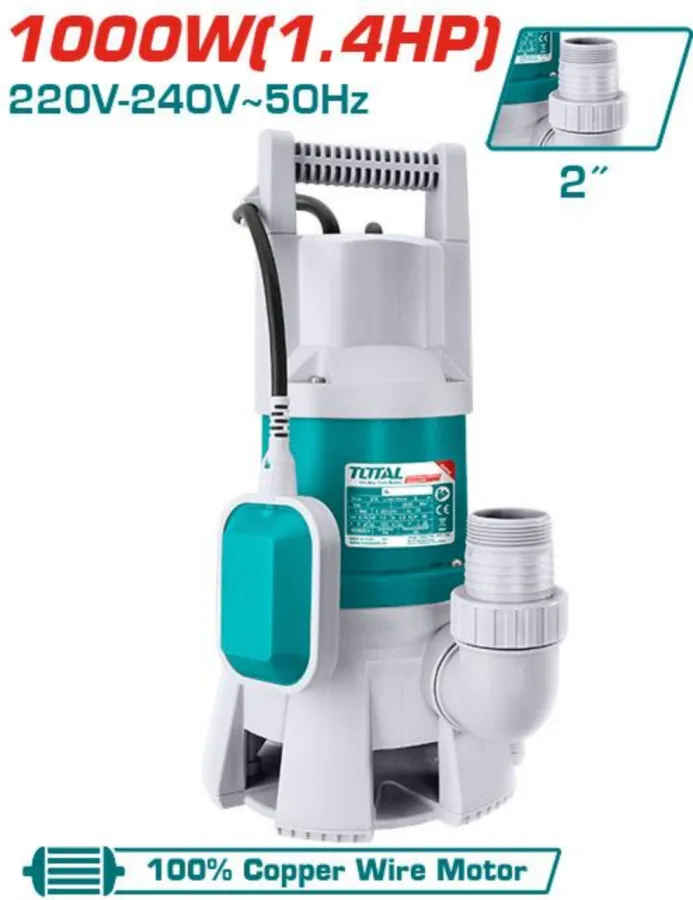 Máy bơm chìm nước thải 1000W -TOTAL-TWP810001
