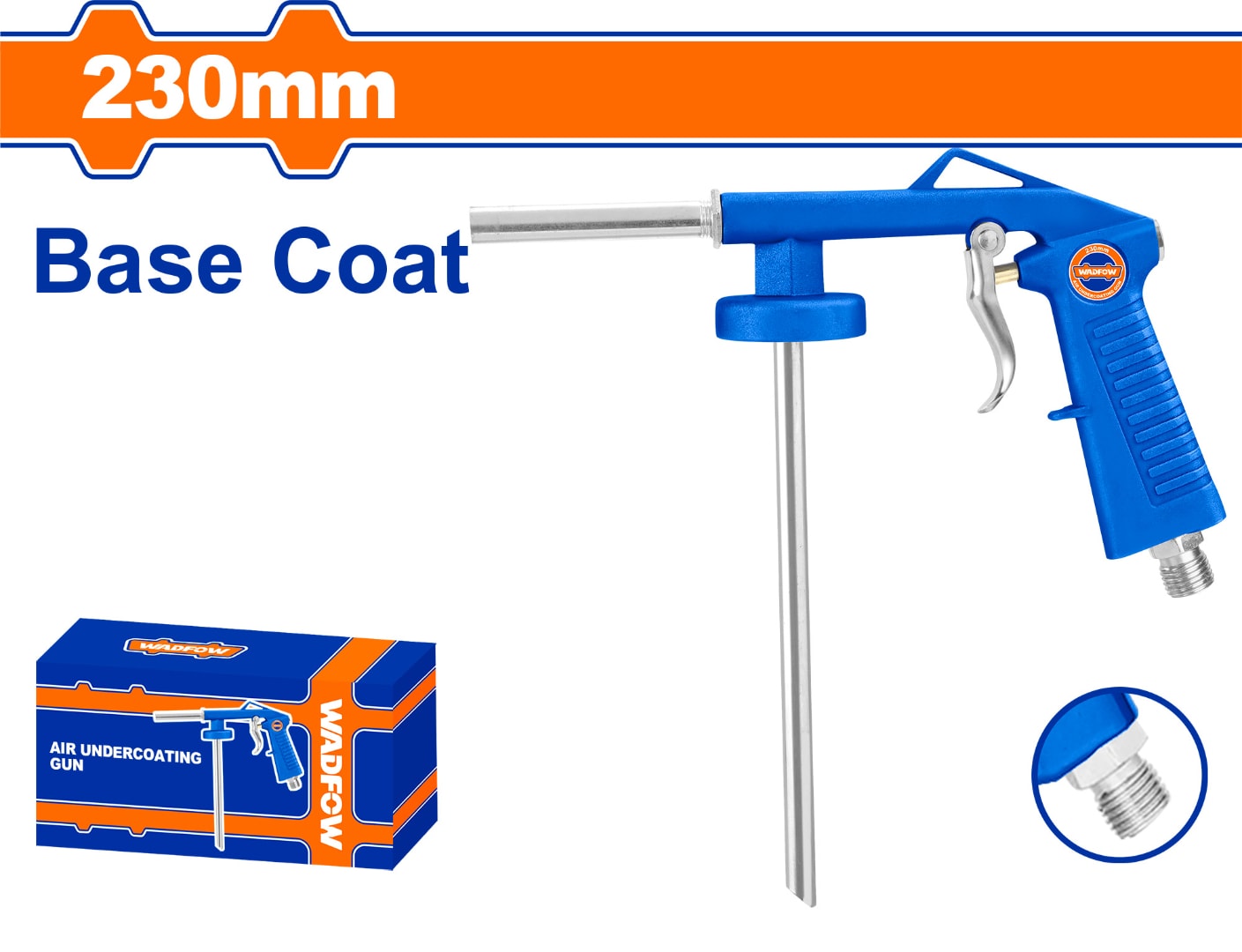 Súng phun sơn phủ gầm xe 230mm Wadfow WGA1523