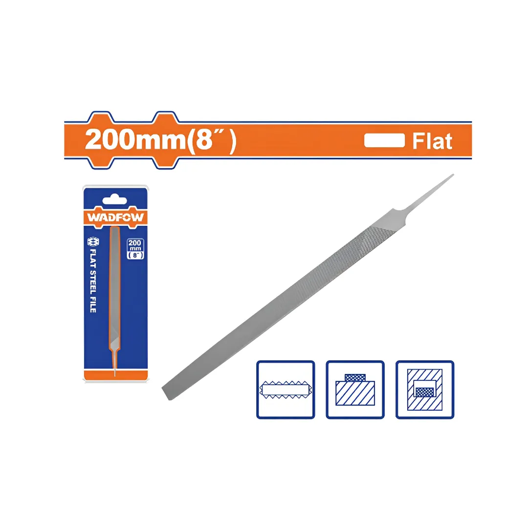 Giũa thép dẹp 200mm(8")-Wadfow WFE1618