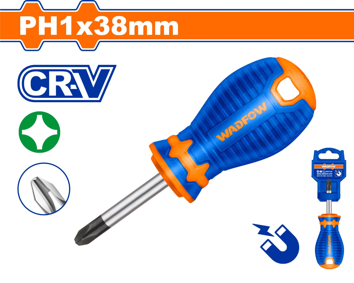 Tua vít bake PH1x38mm-Wadfow WSD2211