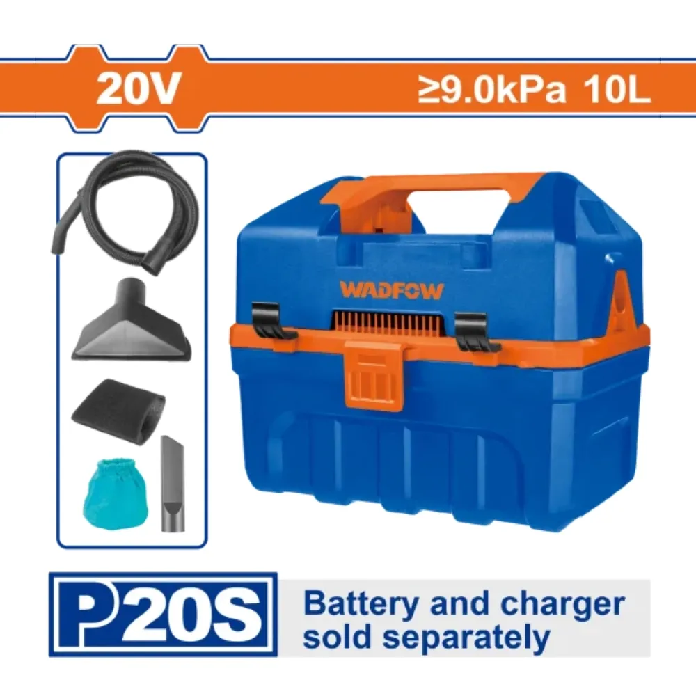 Máy hút bụi dùng pin 20V-10L (không kèm pin và sạc) Wadfow  WQV2A10