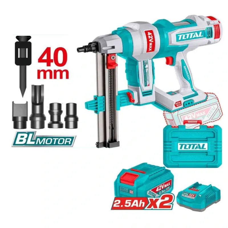 Máy bắn bê tông không chổi than dùng pin 42V-TOTAL-TCNLI420602