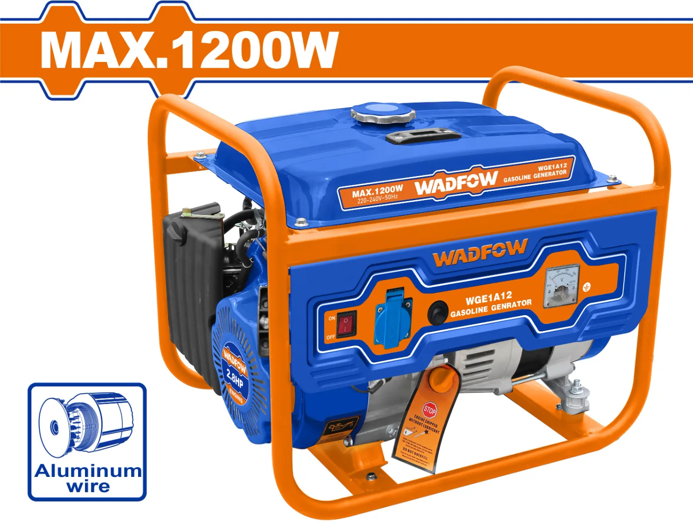 Tổ máy phát điện dùng xăng 1200W Wadfow WGEAA02