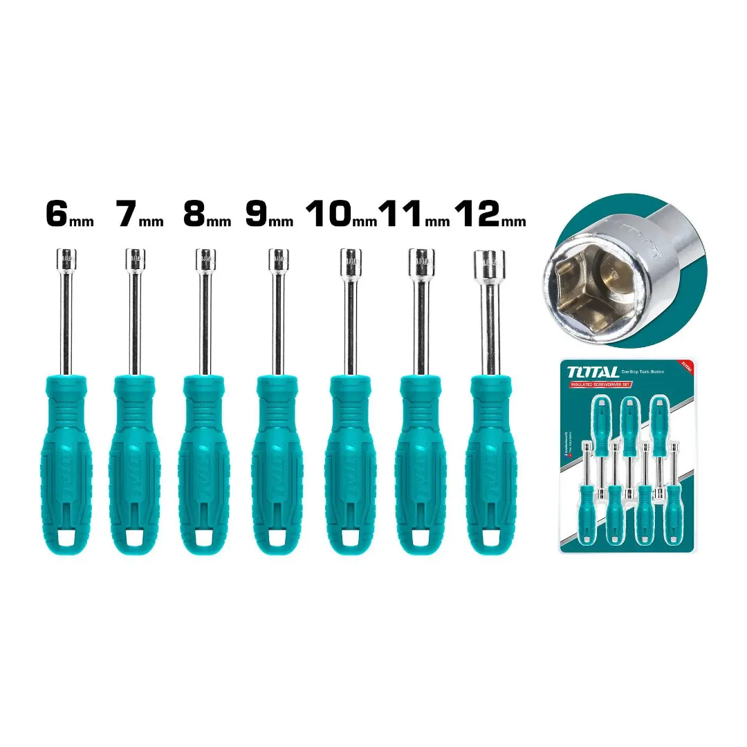 Bộ 7 tua vít đầu tán -TOTAL-TNSS0701